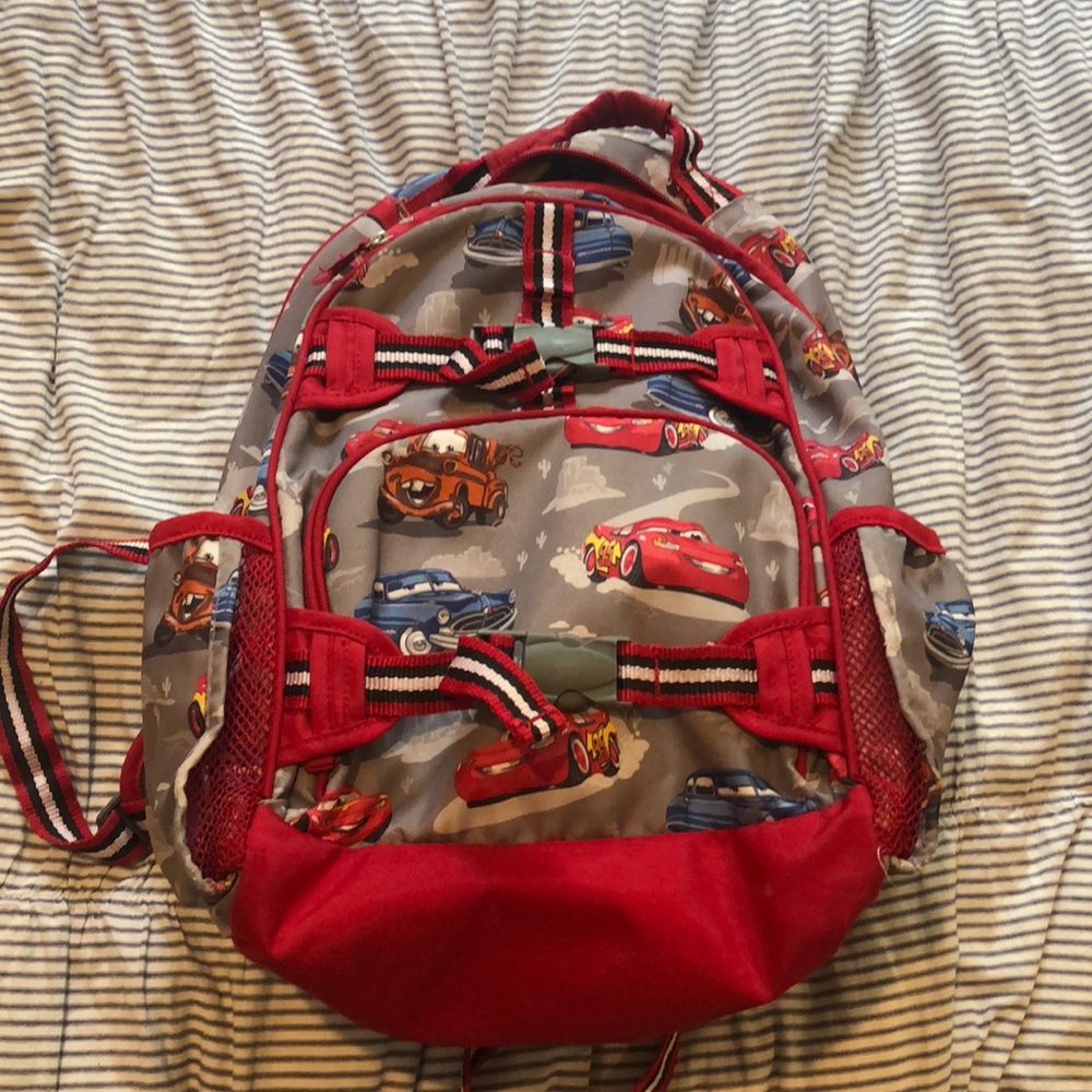 Pottery barn kids Cars backpack and lunchbox